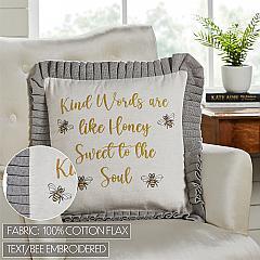 81261-Embroidered-Bee-Honey-Pillow-18x18-image-2