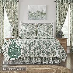 81210-Dorset-Green-Floral-Luxury-King-Quilt-120WX105L-image-2
