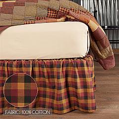 38001-Heritage-Farms-Primitive-Check-King-Bed-Skirt-78x80x16-image-2