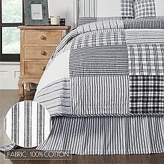 80455-Sawyer-Mill-Black-Ticking-Stripe-Twin-Bed-Skirt-39x76x16-image-4
