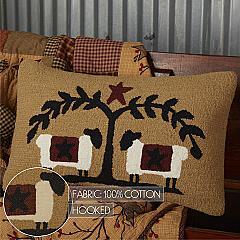 56697-Heritage-Farms-Sheep-and-Star-Hooked-Pillow-14x22-image-2