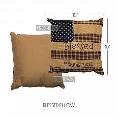 7708-Patriotic-Patch-Pillow-Blessed-10x10-image-1