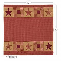 13624-Ninepatch-Star-Shower-Curtain-w-Patchwork-Borders-72x72-image-1