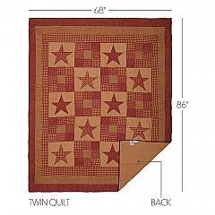 13612-Ninepatch-Star-Twin-Quilt-68Wx86L-image-1