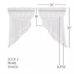 51402-White-Ruffled-Sheer-Petticoat-Prairie-Swag-Set-of-2-36x36x18-image-1