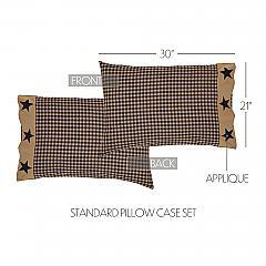 19852-Teton-Star-Standard-Pillow-Case-Applique-Star-Border-Set-of-2-21x30-image-1