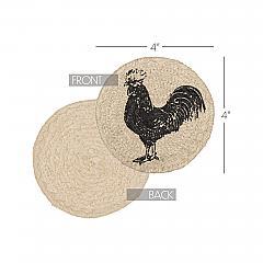 45806-Sawyer-Mill-Charcoal-Poultry-Jute-Coaster-Set-of-6-image-1