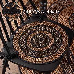 81322-Black-Tan-Jute-Chair-Pad-15-inch-Diameter-image-2