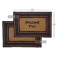 69436-Farmhouse-Jute-Rug-Rect-Stencil-Welcome-Y-all-w-Pad-20x30-image-2