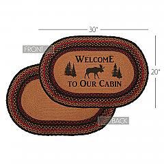 69484-Cumberland-Stenciled-Moose-Jute-Rug-Oval-Welcome-to-the-Cabin-20x30-image-4