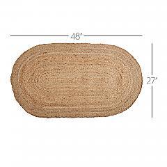 70189-Natural-Jute-Rug-Oval-w-Pad-27x48-image-2
