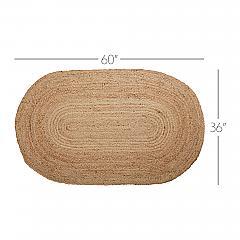 69386-Natural-Jute-Rug-Oval-w-Pad-36x60-image-1