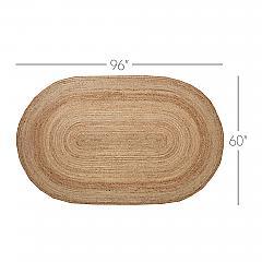 70702-Natural-Jute-Rug-Oval-w-Pad-60x96-image-1