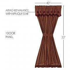 51153-Burgundy-Star-Door-Panel-with-Attached-Scalloped-Layered-Valance-72x40-image-1