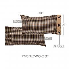 45586-Black-Check-Star-King-Pillow-Case-Set-of-2-21x40-image-1