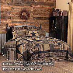 45577-Black-Check-Star-Luxury-King-Quilt-120Wx105L-image-2