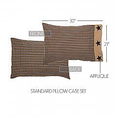 45587-Black-Check-Star-Standard-Pillow-Case-Set-of-2-21x30-image-1