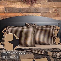 45587-Black-Check-Star-Standard-Pillow-Case-Set-of-2-21x30-image-2