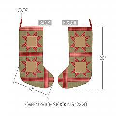 42477-Dolly-Star-Green-Patch-Stocking-12x20-image