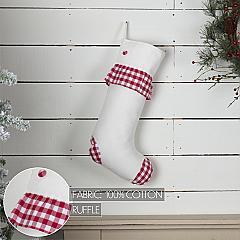 42497-Emmie-Red-Check-Ruffle-Stocking-12x20-image
