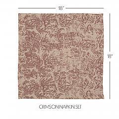 33294-Rebecca-Crimson-Napkin-Set-of-6-18x18-image