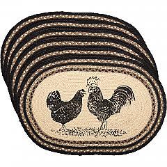 34065-Sawyer-Mill-Charcoal-Poultry-Jute-Placemat-Set-of-6-12x18-image-5