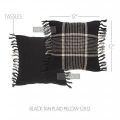 84032-Eston-Black-Tan-Plaid-Pillow-12x12-image-3