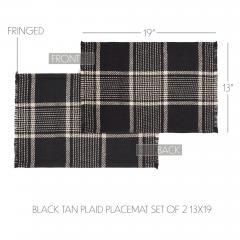 84033-Eston-Black-Tan-Plaid-Placemat-Set-of-2-13x19-image-4