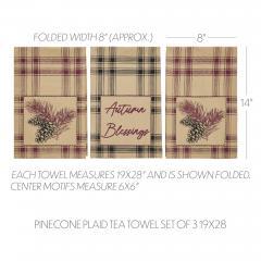 84047-Connell-Pinecone-Plaid-Tea-Towel-Set-of-3-19x28-image-2