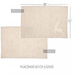 38637-Creme-Lace-Deer-Placemat-Set-of-6-12x18-image-6