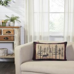 84103-Cumberland-Red-Black-Plaid-Winter-Forest-Pillow-14x22-image-1