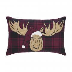 84104-Cumberland-Red-Black-Plaid-Holiday-Moose-Pillow-14x22-image-2