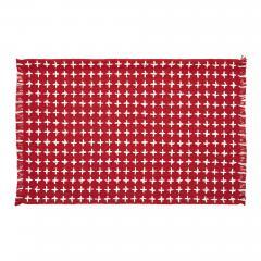 84139-Gallen-Red-White-Placemat-Set-of-2-Fringed-13x19-image-2