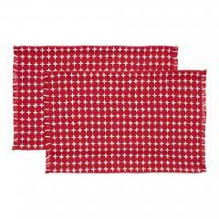 84139-Gallen-Red-White-Placemat-Set-of-2-Fringed-13x19-image-3