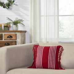 84145-Arendal-Red-Stripe-Pillow-Fringed-12x12-image-1
