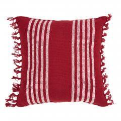 84145-Arendal-Red-Stripe-Pillow-Fringed-12x12-image-2