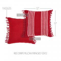 84145-Arendal-Red-Stripe-Pillow-Fringed-12x12-image-4