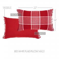 84152-Eston-Red-White-Plaid-Pillow-Fringed-14x22-image-4