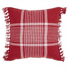 84153-Eston-Red-White-Plaid-Pillow-Fringed-12x12-image-2