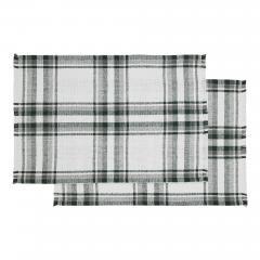 84162-Harper-Plaid-Green-White-Placemat-Set-of-2-Fringed-13x19-image-3