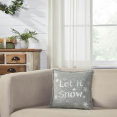 84188-Yuletide-Burlap-Dove-Grey-Snowflake-Let-It-Snow-Pillow-12x12-image-1