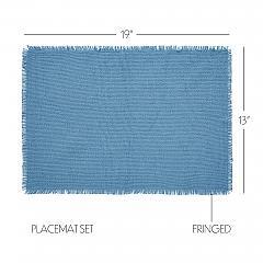 83391-Burlap-Blue-Placemat-Set-of-6-Fringed-13x19-image-4