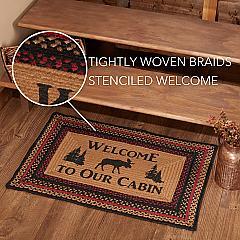 69413-Cumberland-Stenciled-Moose-Jute-Rug-Rect-Welcome-to-the-Cabin-20x30-image-1