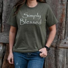 84312-Simply-Blessed-T-Shirt-Military-Melange-Small-image-1