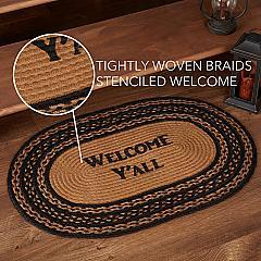 69787-Farmhouse-Jute-Rug-Oval-Stencil-Welcome-Y-all-w-Pad-20x30-image-2