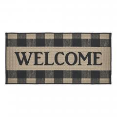 84767-Black-Check-Welcome-Rug-Rect-17x36-image-2