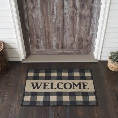 84769-Black-Check-Welcome-Rug-Rect-24x36-image-1