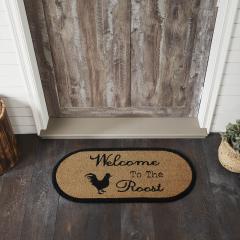 84270-Down-Home-Welcome-to-the-Roost-Coir-Rug-Oval-17x36-image-1