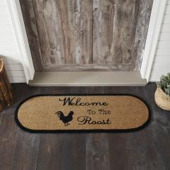 84271-Down-Home-Welcome-to-the-Roost-Coir-Rug-Oval-17x48-image-1