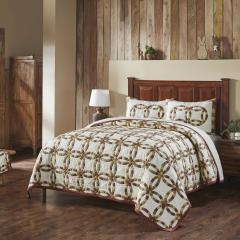 84377-Custom-House-Wedding-Rings-Queen-Quilt-Set-1-Quilt-94Wx94L-w-2-Shams-21x27-image-1